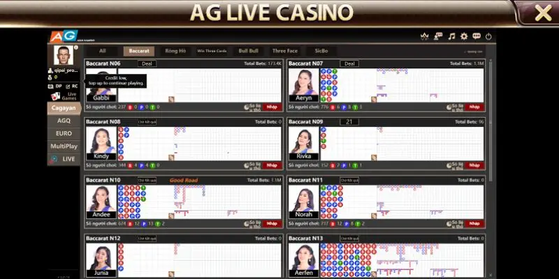 Trải nghiệm những ván chơi sang trọng và hiện đại cùng AG Casino