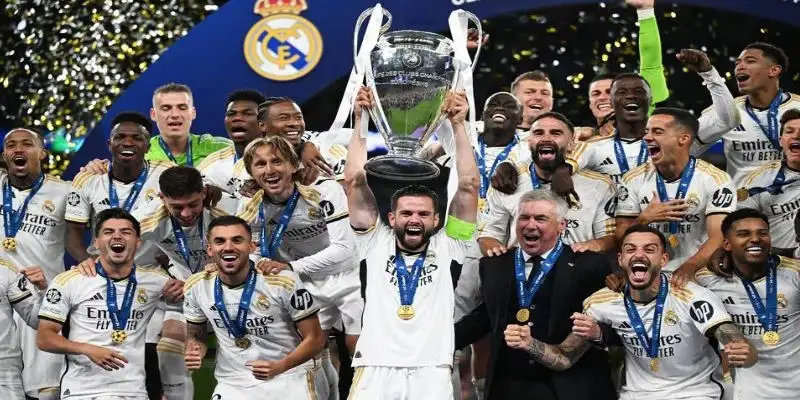 Đội tuyển Real Madrid vô địch Champion League 2023/24 kỷ lục lần thứ 15